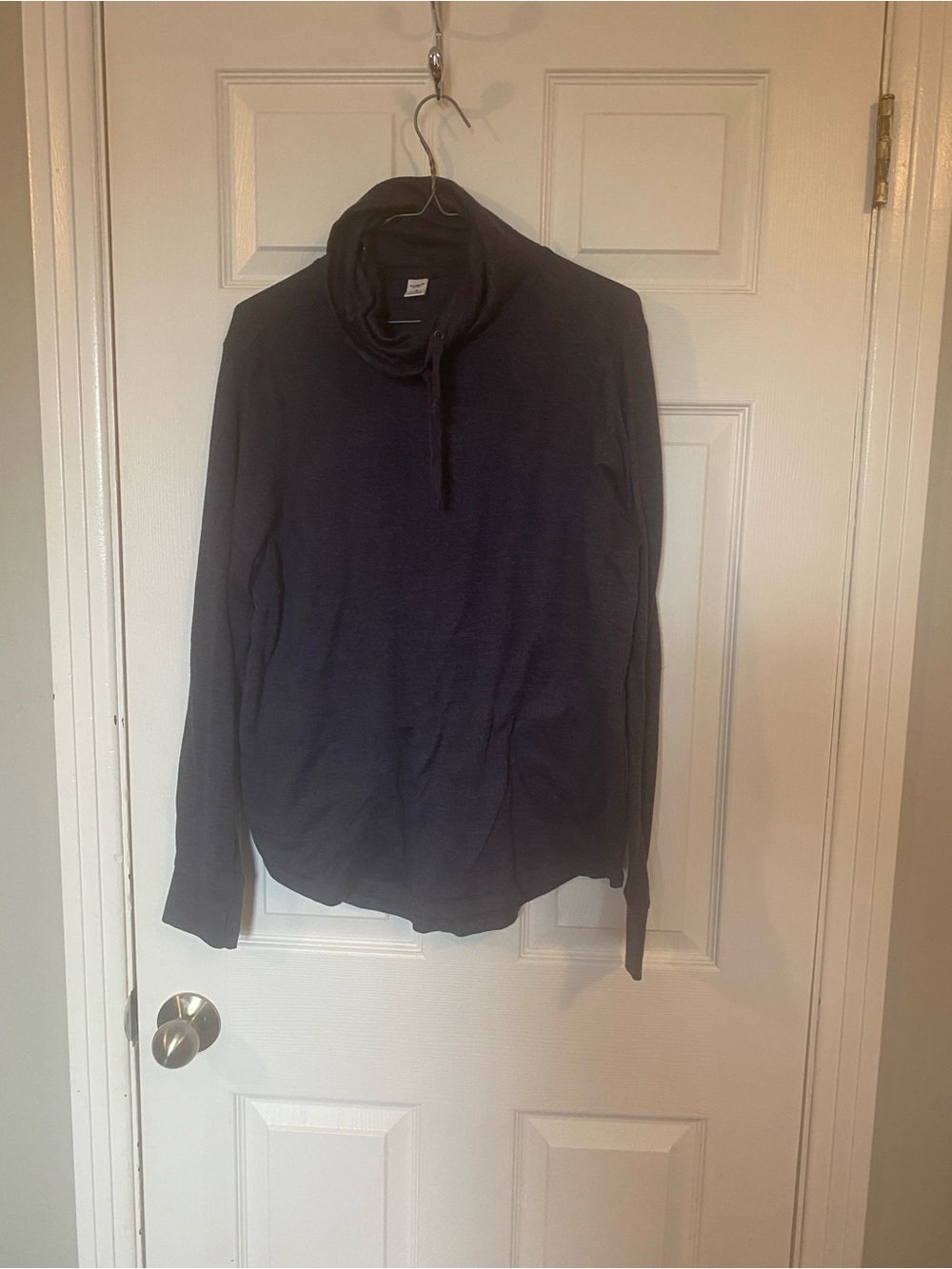 Old Navy Active Navy Blue Cowl Neck Pullover Sweatshirt Size M